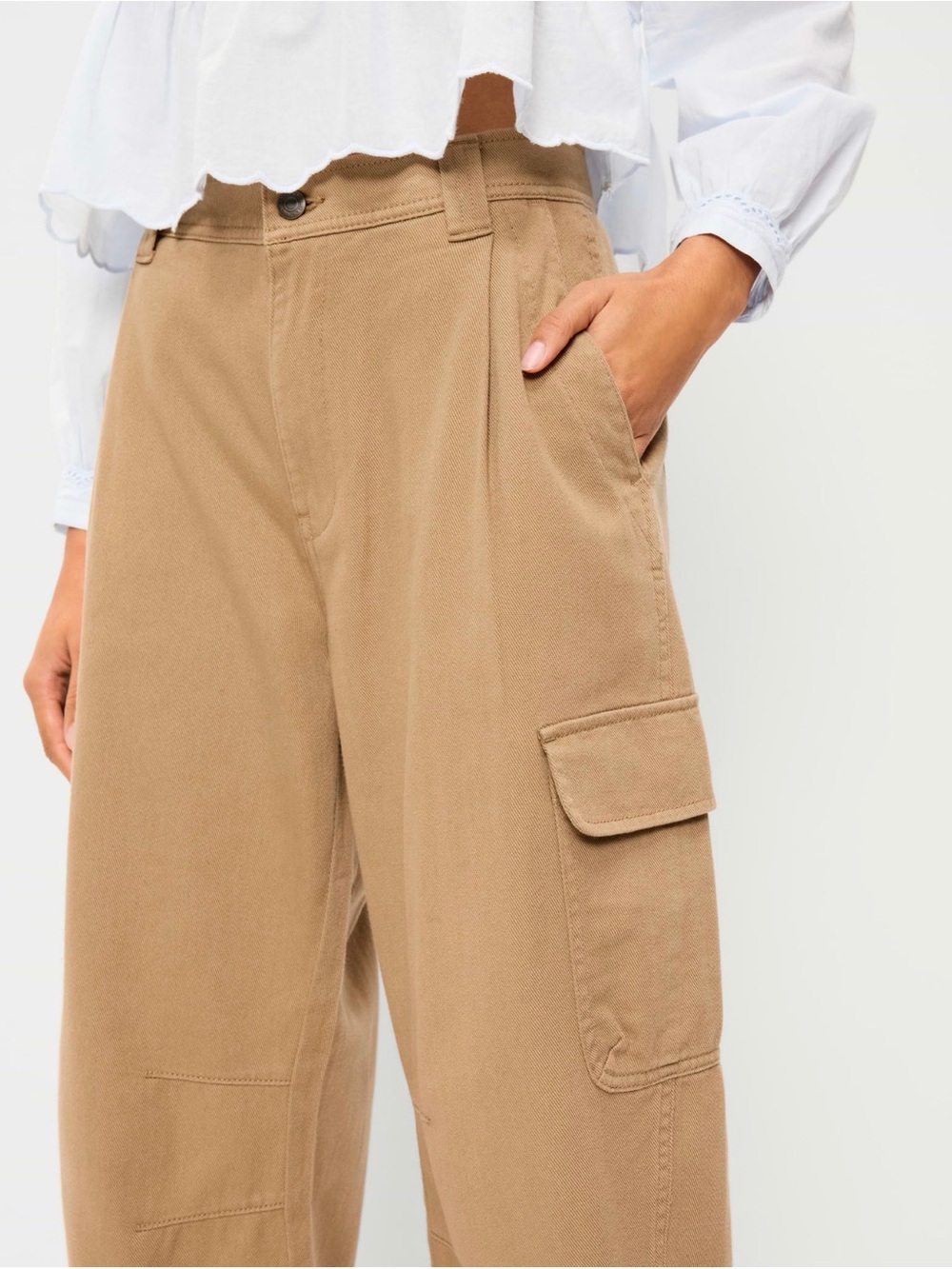 NWT Twill Barrel Cargo Pants - Picture 2 of 3